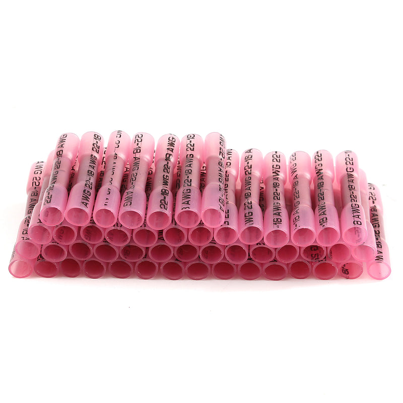 50Pcs PE Insulator Connecctors Heat Shrink Tube Insulation Crimp Terminals Set