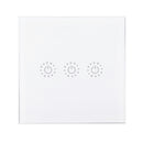 Aodu Tuya Smart Life EU 433Mhz 3 Gang Smart WIFI Light Switch Interruptor Touch Wall Power Switch App Remote Control Intellegent Switch Work With Alexa Google Home