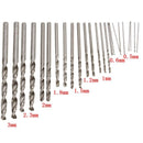 25pcs HSS Micro Twist Drill Bits Set 0.5mm-3.0mm Straight Shank PCB Twist Drill Bits