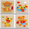 Baby Kid Children Lovely Animal Fruit Vehicle Wooden Early Learning Educational Puzzle Toy