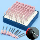 100pcs Abrasive Stone Point Grinding Head Wheel Tool Kit For Dremel Rotary Tools