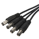 4 Channel 1 Female to 4 Male Power Cable Splitter For Secuirty Camera