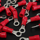 25pcs Red Rubber PVC Terminals Insulated Ring Connector RC 0.5-1.5mm