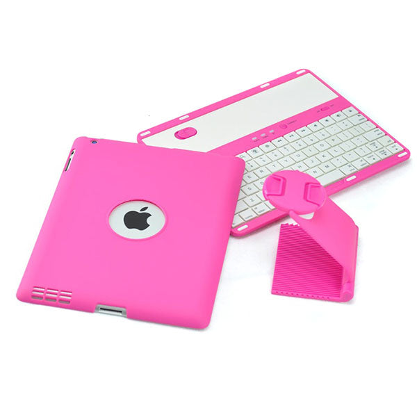 Leasun bluetooth Keyboard Stand PU Leather Cover Case For Tablets