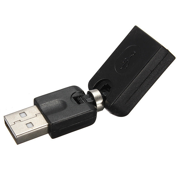 USB2.0 A Male to USB Female Adapter 360Degree Angle Rotation Extension