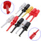 10Pcs Multimeter Lead Wire Probe Test Hook Kit Connector Electronics Laborator