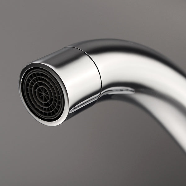 Chrome Brass Modern Wall Mounted 3 Hole Bath Faucet Tap