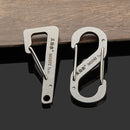 Sanrenmu SK008D Number Eight Stainless Steel Carabiner Tool Key Chain Lucky