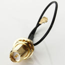 DANIU 10cm PCI U.FL / IPX to RP-SMA Female Jack Pigtail Cable