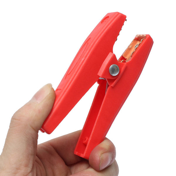 2 Pcs 90mm 100A Plastic Crocodile Alligator Car Battery Clip Clamp Anti-shorting Clip