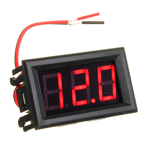 3pcs Red 0.56 Inch Mini Digital Voltmeter DC 4.5V To 30V Digital Voltmeter Voltage Panel Meter For 6V 12V 24V Electromobile Motorcycle Car
