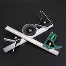 DANIU 12 Inch 300mm Adjustable Combination Square Angle Ruler 45/90 Degree With Bubble Level