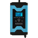 Enusic 12V 6A Pulse Repair LCD Battery Charger Blue For Car Motorcycle Lead Acid Battery Agm Gel Wet