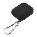 Portable Anti-lost Shockproof Silicone Protective Case Cover with Hook for Apple Earphones Airpods