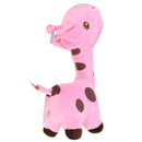 Multicolored Cartoon Plush Giraffe Sika Deer Stuffed Toys Kids Gift