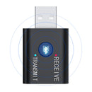 iMars TR6 2-in-1 bluetooth 5.0 Transmitter Receiver Wireless Audio Adapter USB 3.5mm AUX Jack for Car Home TV PC