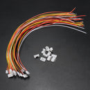 Excellway 10Pcs Mini Micro JST 2.0 PH 5Pin Connector Plug With 30cm Wires Cables