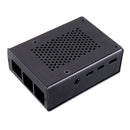 Aluminum Alloy Metal Case Turtle Body Outer Casing with Wall Mount Bracket for Raspberry Pi 4
