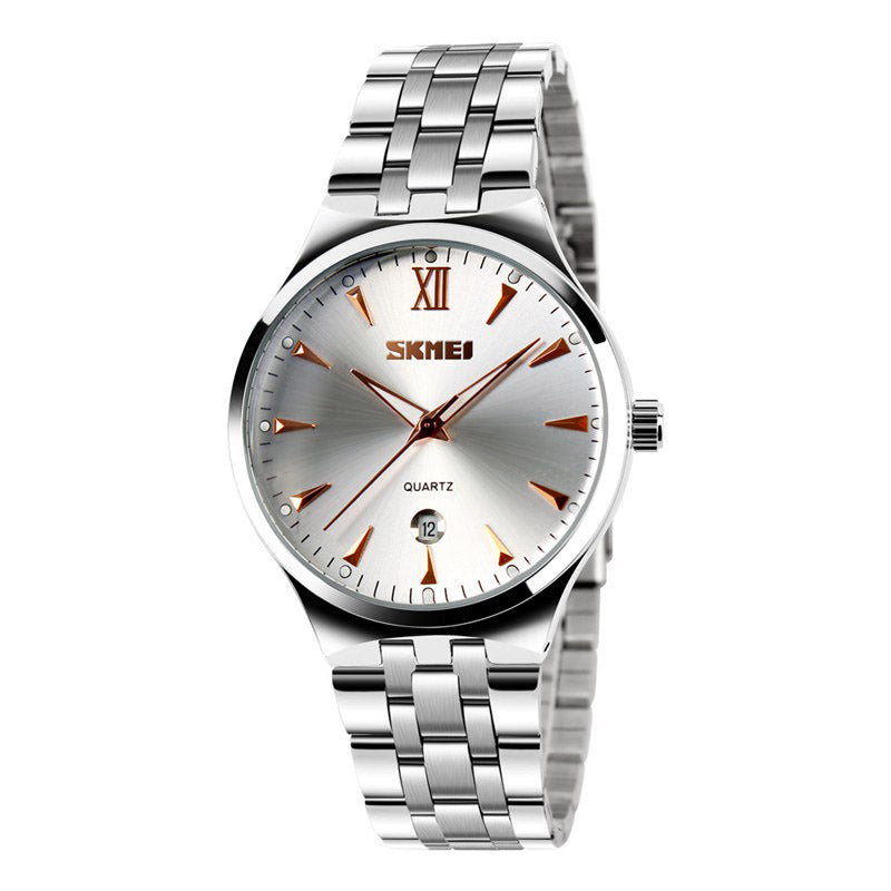 SKMEI 9071 Couple Watch Fashion Luminous Simple Style Lovers Quartz Wrist Watch