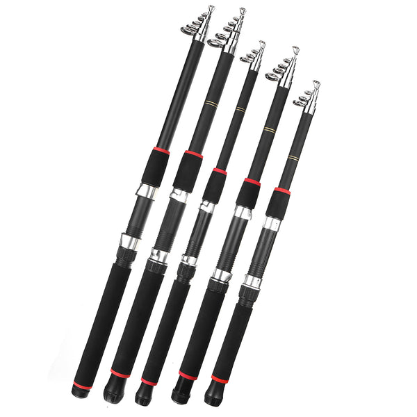 ZANLURE 1.8/2.1/2.4/3/3.6m Telescopic Fishing Rod Portable Sea Spinning Pole Fishing Tools