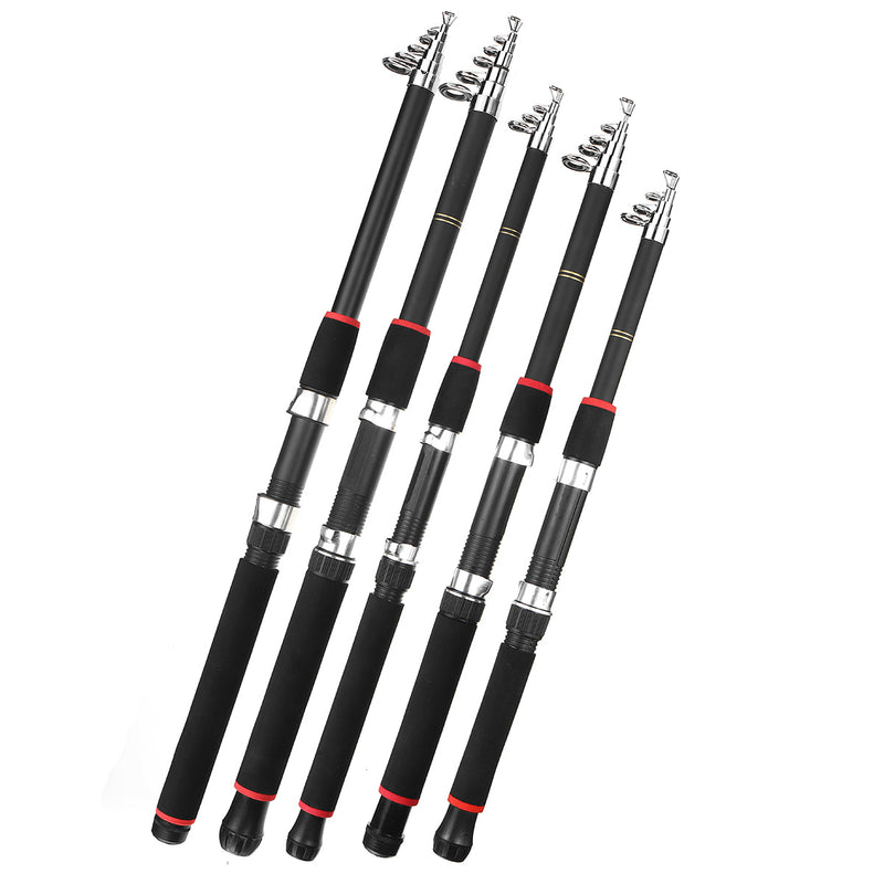 ZANLURE 1.8/2.1/2.4/3/3.6m Telescopic Fishing Rod Portable Sea Spinning Pole Fishing Tools