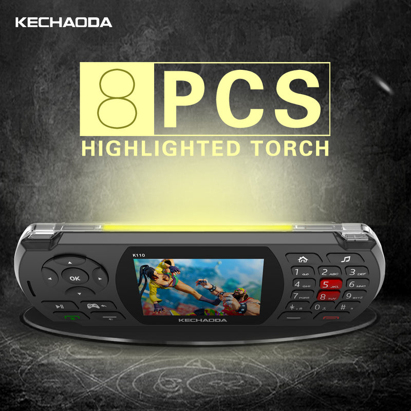 KECHAODA K110 Game Phone 2.8 inch 2600mAh 100 Classic Game Torch Big Sound Speaker With Vibration Dual SIM Card Dual Standby Feature Phone