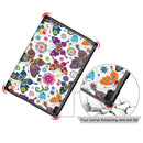 Tri-Fold Printing Tablet Case Cover for Lenovo Tab E10 Tablet - Butterfly