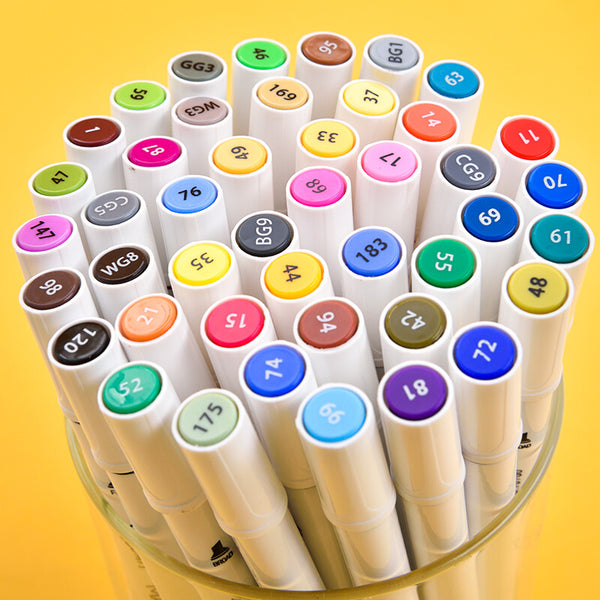 XIAOMI Ecosystem Deli 70700 1Pcs 12/24 Colors Marker Pens Set Double-headed Marker Pen Hand-painting Artist Marker Pens Gifts for Kids Children