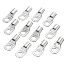 12 Pcs 1/0 AWG Copper Cable Lugs 3/8" Electrical Terminal Block Wire Connectors