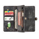 Caseme Magnetic Detachable Zipper Wallet Cash Pocket Card Slots Protective Case For iPhone XS Max