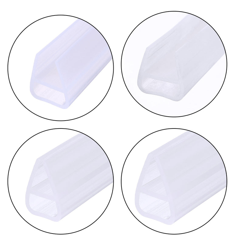 U-Shape 1M Shower Screen Sealing Bath Shower Glass Door Strip 6mm/8mm/10mm/12mm
