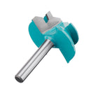 Drillpro 1/4 Inch Shank 45 Degree Lock Miter Router Bit 1-1/2 Inch Cutting Diameter Tenon Woodworking Cutter