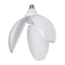 AC220V B22 Folding 3 Fan Blade Petal Garage Lamp Adjustable Ceiling LED Light Bulb for Warehouse Basement