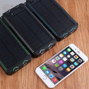 IPRee 4 In 1 12000mAh Portable Solar Charger Panel Emergency Flashlight USB Power Bank