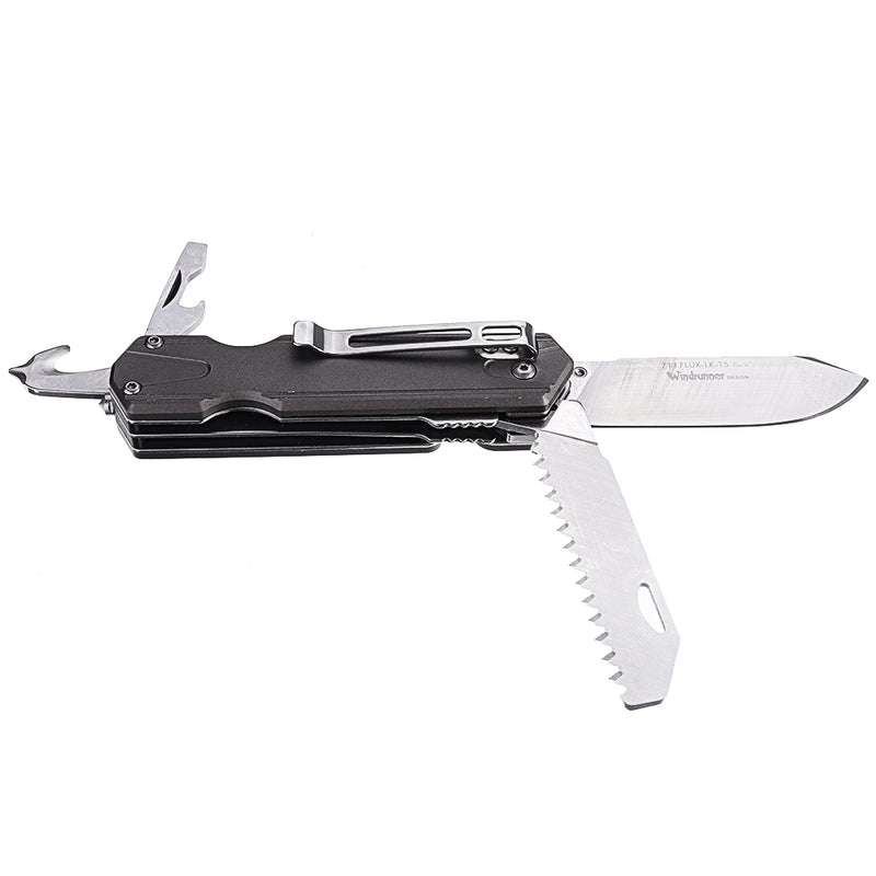 Sanrenmu 7117 Multifunctional  Folding EDC Tools Saw Rope Cutter Screwdriver Bottle Opener Screwdriver Glass Breaker Outdoor Survival