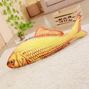 KCASA KC Taisho Showa Red White Gibel Carp Golden Koi Fish Stuffed Plush Toy Cotton Goldfish Cushion