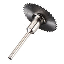 Drillpro 6pcs HSS Circular Saw Blade Set with 3.2mm 6mm  Extension Rod Shank for Rotary Tools