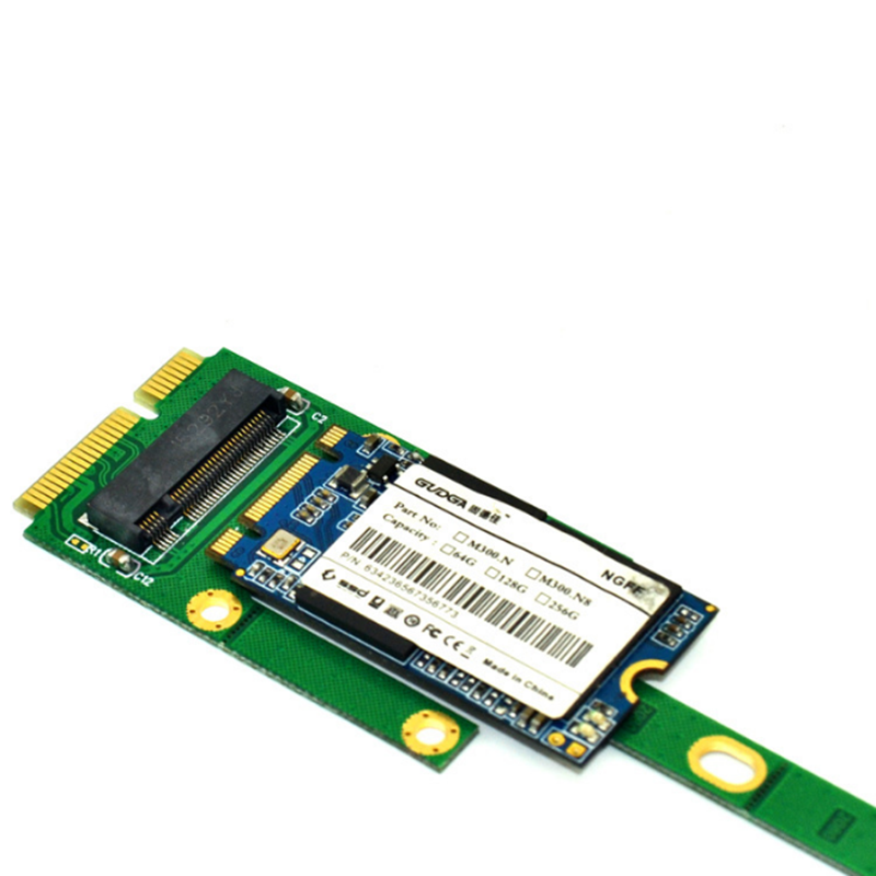 ITHOO MS2NGFF-N01 M.2 NGFF SATA to mSATA Interface M.2 NGFF SSD PCI-E Expansion Card 6Gbps for Desktop Computer