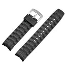 Black PU Strap Replacement Watch Band for Edifice EF-550 EF-523