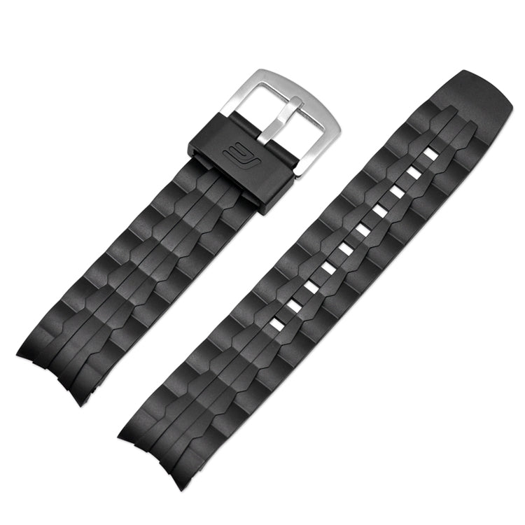 Black PU Strap Replacement Watch Band for Edifice EF-550 EF-523