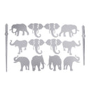 Jungle Animals Elephant DIY Large Wall Clock Home Decor Modern Design Mirror Effect Giant Frameless Elephants DIY Clock Watch