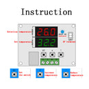 XH-W1219 DC 12V Dual Display Digital Temperature Controller High Accuracy Temperature Control Switch