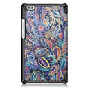 Tri Fold Colourful leaf Case Cover For 8 Inch Huawei Honor Waterplay Tablet