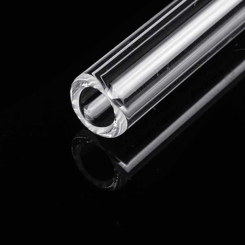 4Pcs 100mm OD 7mm 1.5mm Thick Wall Borosilicate Glass Blowing Tube Laboratory