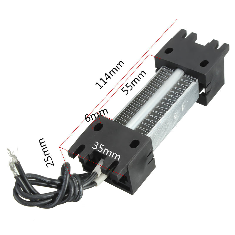 12V 100W PTC Heating Element Heater Electric Heater Ceramic Thermostatic