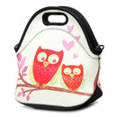 Stretchy Neoprene Insulated Lunch Bag Tote Reusable Bento Container Organizer With Shoulder Girdle
