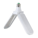 E27 30W SMD2835 Deformable Full Spectrum Two-Leaf 120 LED Grow Light Bulb With Lamp Holder Clip AC110-265V
