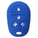 4 Buttons Silicone Car Cover Key Case Fit For Toyota Sienna Tacoma Tundra Remote Key