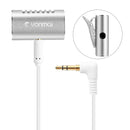 Yanmai R977 Lavalier Omnidirectional Condenser Microphone Clip-on Lapel Condenser Microphone For PC Phone iPad Camera Windows