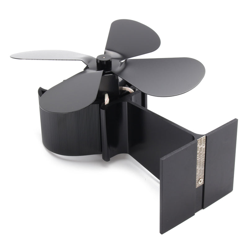 4 Blades Heat Powered Stove Fan For Ultra Quiet Log Wood Burner Fireplace Home Eco Fan